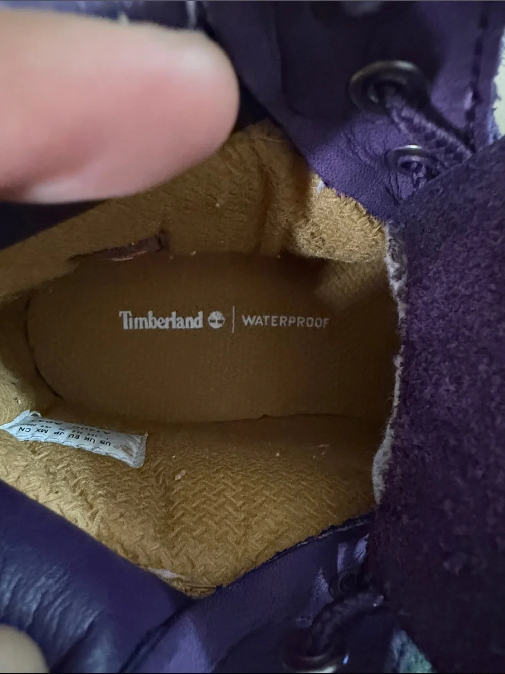 Timberland Kids Purple Lace-Up Waterproof Boots